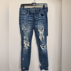 AE Distress Jegging Size 8